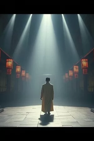《雾中测量员》封面:浓雾里的三角架与测量仪